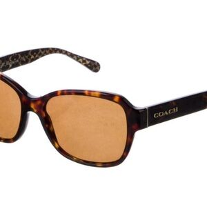 • Coach Sunglasses
• Brown Tortoiseshell Acetate
• Polarized Tinted Lenses